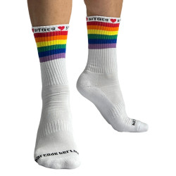 Barcode Berlin Chaussettes blanches Pride Love Sitges
